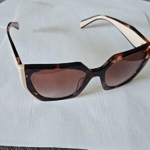 Prada Tortoise Shell and Cream Sunglasses